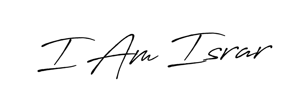 The best way (Antro_Vectra_Bolder) to make a short signature is to pick only two or three words in your name. The name I Am Israr include a total of six letters. For converting this name. I Am Israr signature style 7 images and pictures png