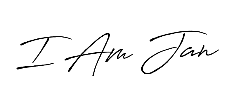 Design your own signature with our free online signature maker. With this signature software, you can create a handwritten (Antro_Vectra_Bolder) signature for name I Am Jan. I Am Jan signature style 7 images and pictures png