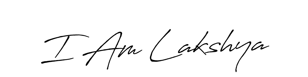 It looks lik you need a new signature style for name I Am Lakshya. Design unique handwritten (Antro_Vectra_Bolder) signature with our free signature maker in just a few clicks. I Am Lakshya signature style 7 images and pictures png