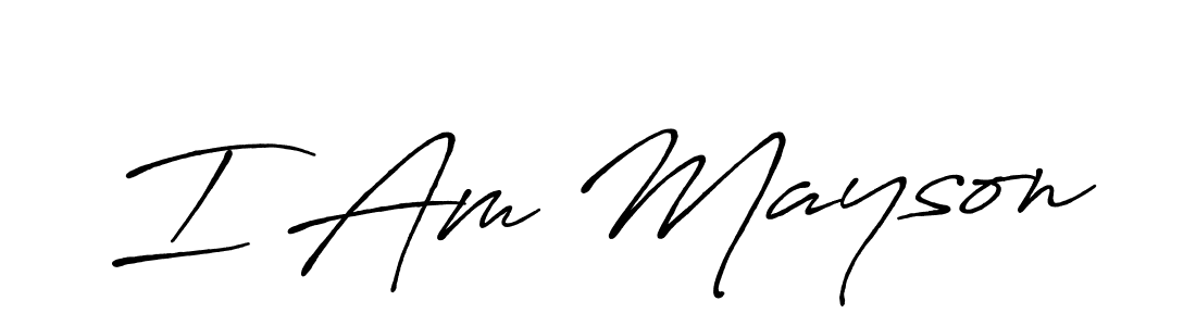 Design your own signature with our free online signature maker. With this signature software, you can create a handwritten (Antro_Vectra_Bolder) signature for name I Am Mayson. I Am Mayson signature style 7 images and pictures png