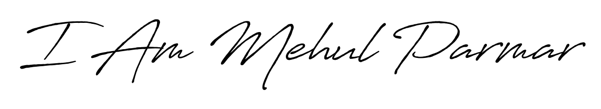 Turn your name I Am Mehul Parmar into a signature brand with Antro_Vectra_Bolder styling. Download in standard PNG or transparent format anytime. I Am Mehul Parmar signature style 7 images and pictures png