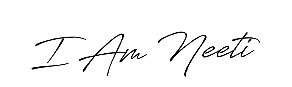 This is the best signature style for the I Am Neeti name. Also you like these signature font (Antro_Vectra_Bolder). Mix name signature. I Am Neeti signature style 7 images and pictures png