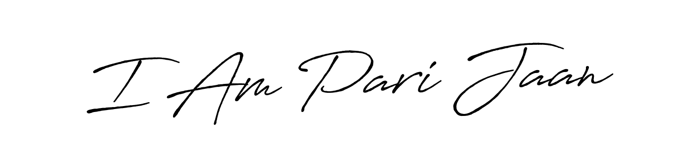 How to make I Am Pari Jaan signature? Antro_Vectra_Bolder is a professional autograph style. Create handwritten signature for I Am Pari Jaan name. I Am Pari Jaan signature style 7 images and pictures png