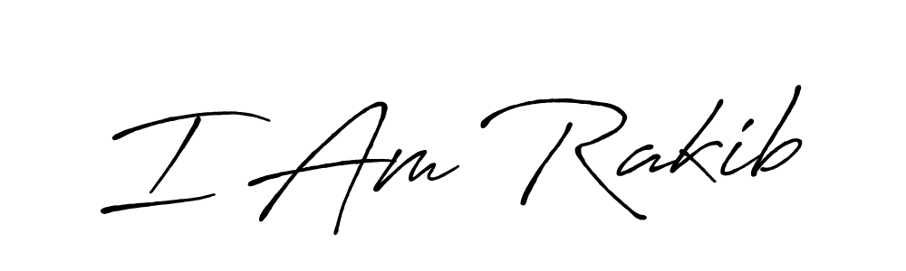 Make a beautiful signature design for name I Am Rakib. With this signature (Antro_Vectra_Bolder) style, you can create a handwritten signature for free. I Am Rakib signature style 7 images and pictures png