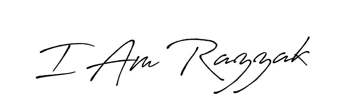 if you are searching for the best signature style for your name I Am Razzak. so please give up your signature search. here we have designed multiple signature styles  using Antro_Vectra_Bolder. I Am Razzak signature style 7 images and pictures png