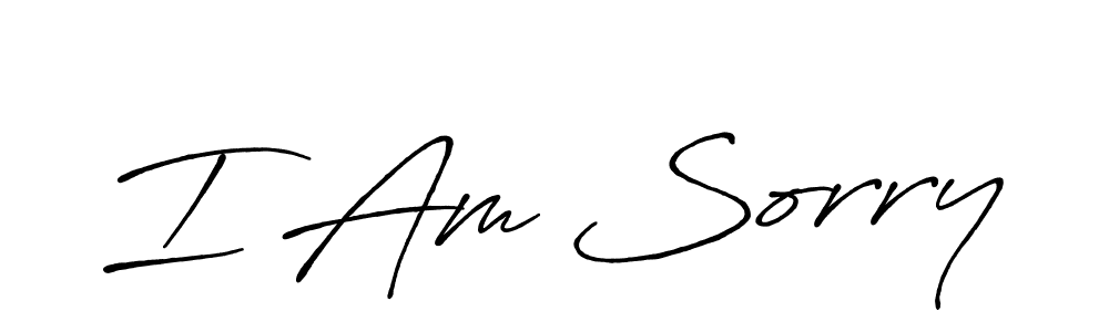How to Draw I Am Sorry signature style? Antro_Vectra_Bolder is a latest design signature styles for name I Am Sorry. I Am Sorry signature style 7 images and pictures png