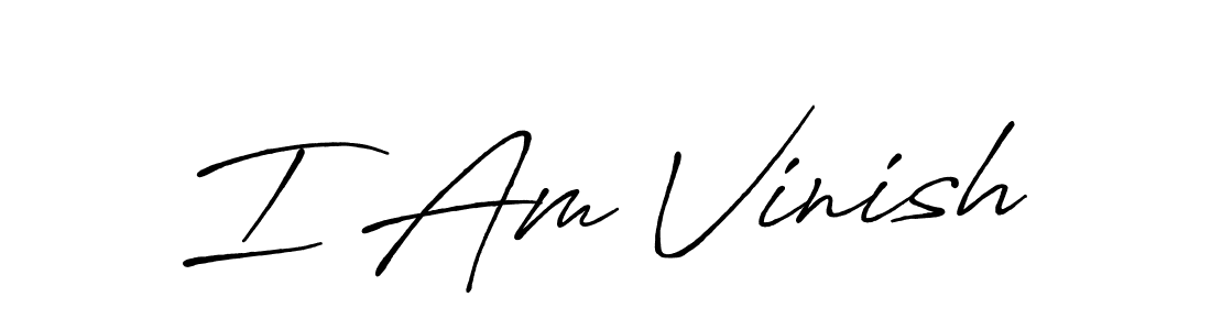 Antro_Vectra_Bolder is a professional signature style that is perfect for those who want to add a touch of class to their signature. It is also a great choice for those who want to make their signature more unique. Get I Am Vinish name to fancy signature for free. I Am Vinish signature style 7 images and pictures png