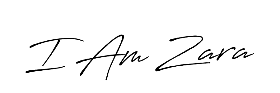 Make a beautiful signature design for name I Am Zara. With this signature (Antro_Vectra_Bolder) style, you can create a handwritten signature for free. I Am Zara signature style 7 images and pictures png