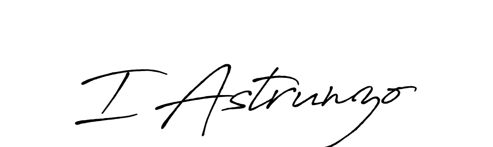 How to make I Astrunzo name signature. Use Antro_Vectra_Bolder style for creating short signs online. This is the latest handwritten sign. I Astrunzo signature style 7 images and pictures png