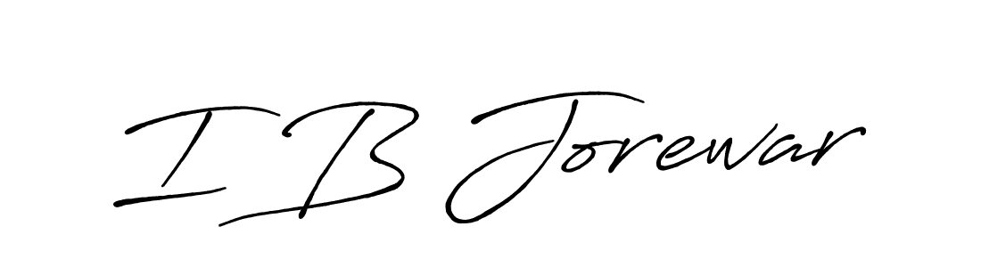 Make a beautiful signature design for name I B Jorewar. Use this online signature maker to create a handwritten signature for free. I B Jorewar signature style 7 images and pictures png