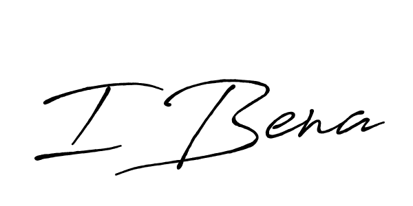 How to make I Bena name signature. Use Antro_Vectra_Bolder style for creating short signs online. This is the latest handwritten sign. I Bena signature style 7 images and pictures png