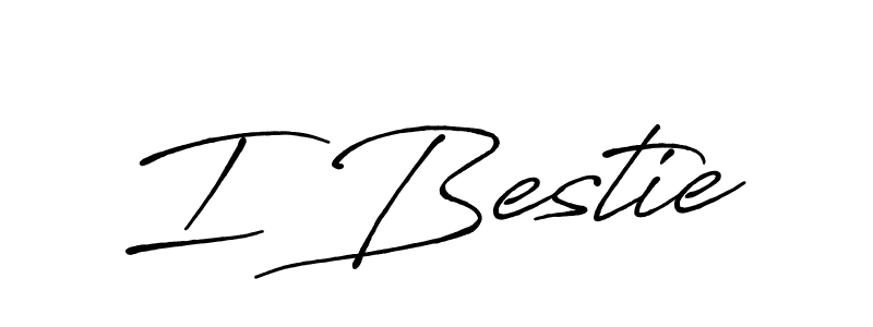 Use a signature maker to create a handwritten signature online. With this signature software, you can design (Antro_Vectra_Bolder) your own signature for name I Bestie. I Bestie signature style 7 images and pictures png