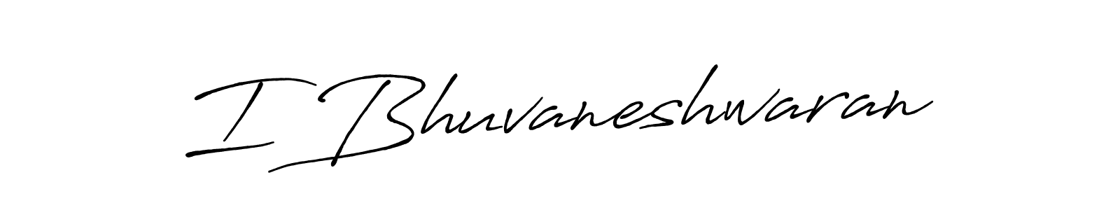 Design your own signature with our free online signature maker. With this signature software, you can create a handwritten (Antro_Vectra_Bolder) signature for name I Bhuvaneshwaran. I Bhuvaneshwaran signature style 7 images and pictures png