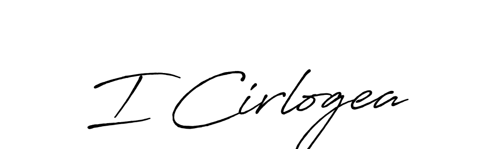 You should practise on your own different ways (Antro_Vectra_Bolder) to write your name (I Cirlogea) in signature. don't let someone else do it for you. I Cirlogea signature style 7 images and pictures png