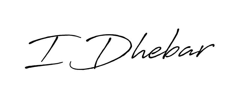Once you've used our free online signature maker to create your best signature Antro_Vectra_Bolder style, it's time to enjoy all of the benefits that I Dhebar name signing documents. I Dhebar signature style 7 images and pictures png