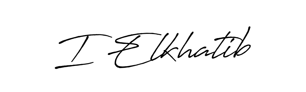 Best and Professional Signature Style for I Elkhatib. Antro_Vectra_Bolder Best Signature Style Collection. I Elkhatib signature style 7 images and pictures png