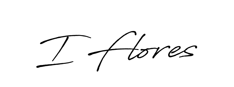 Also You can easily find your signature by using the search form. We will create I Flores name handwritten signature images for you free of cost using Antro_Vectra_Bolder sign style. I Flores signature style 7 images and pictures png