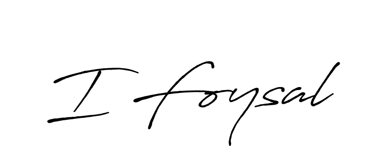 Create a beautiful signature design for name I Foysal. With this signature (Antro_Vectra_Bolder) fonts, you can make a handwritten signature for free. I Foysal signature style 7 images and pictures png