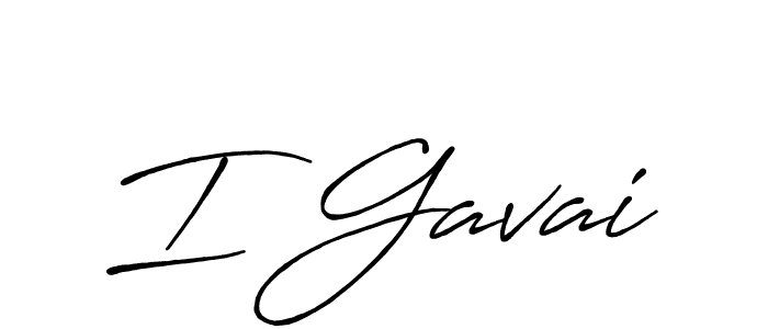 Also we have I Gavai name is the best signature style. Create professional handwritten signature collection using Antro_Vectra_Bolder autograph style. I Gavai signature style 7 images and pictures png