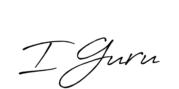 Also You can easily find your signature by using the search form. We will create I Guru name handwritten signature images for you free of cost using Antro_Vectra_Bolder sign style. I Guru signature style 7 images and pictures png