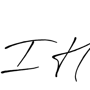 Make a short I H signature style. Manage your documents anywhere anytime using Antro_Vectra_Bolder. Create and add eSignatures, submit forms, share and send files easily. I H signature style 7 images and pictures png
