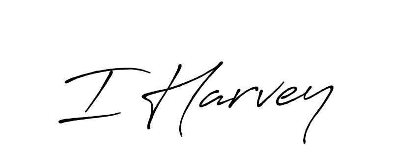 Make a beautiful signature design for name I Harvey. With this signature (Antro_Vectra_Bolder) style, you can create a handwritten signature for free. I Harvey signature style 7 images and pictures png