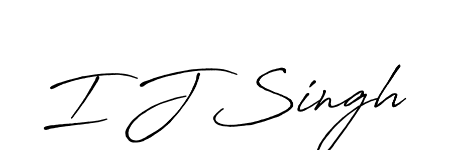 You should practise on your own different ways (Antro_Vectra_Bolder) to write your name (I J Singh) in signature. don't let someone else do it for you. I J Singh signature style 7 images and pictures png