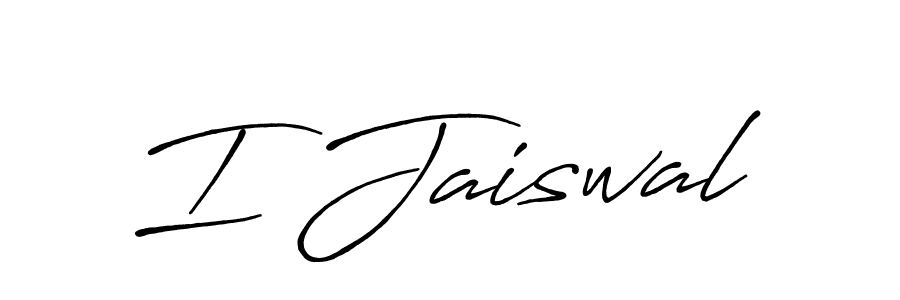 Also we have I Jaiswal name is the best signature style. Create professional handwritten signature collection using Antro_Vectra_Bolder autograph style. I Jaiswal signature style 7 images and pictures png