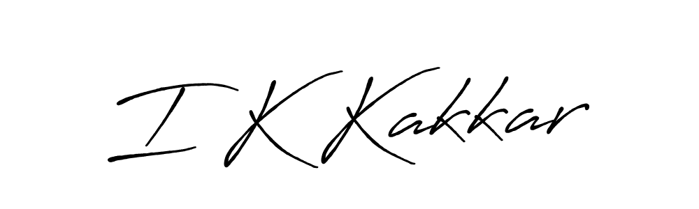 I K Kakkar stylish signature style. Best Handwritten Sign (Antro_Vectra_Bolder) for my name. Handwritten Signature Collection Ideas for my name I K Kakkar. I K Kakkar signature style 7 images and pictures png