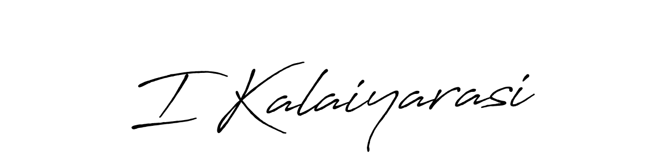 Create a beautiful signature design for name I Kalaiyarasi. With this signature (Antro_Vectra_Bolder) fonts, you can make a handwritten signature for free. I Kalaiyarasi signature style 7 images and pictures png