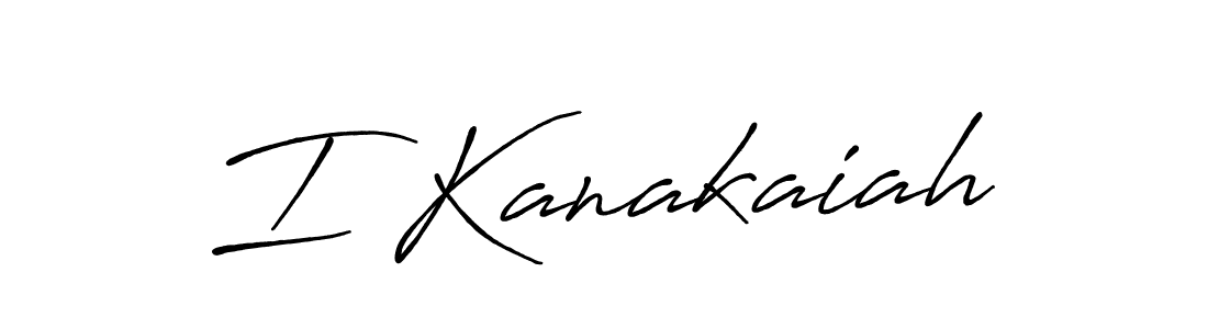 The best way (Antro_Vectra_Bolder) to make a short signature is to pick only two or three words in your name. The name I Kanakaiah include a total of six letters. For converting this name. I Kanakaiah signature style 7 images and pictures png