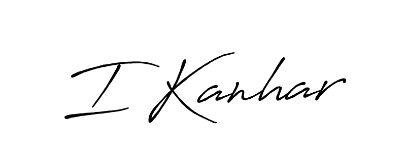 You should practise on your own different ways (Antro_Vectra_Bolder) to write your name (I Kanhar) in signature. don't let someone else do it for you. I Kanhar signature style 7 images and pictures png