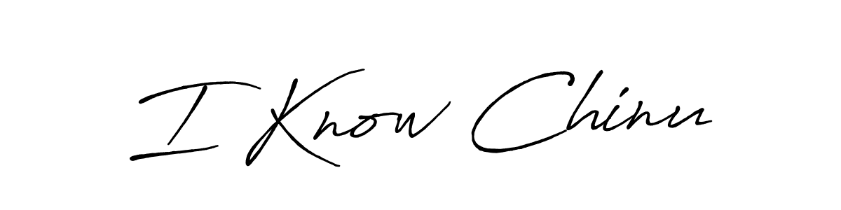 Also we have I Know Chinu name is the best signature style. Create professional handwritten signature collection using Antro_Vectra_Bolder autograph style. I Know Chinu signature style 7 images and pictures png