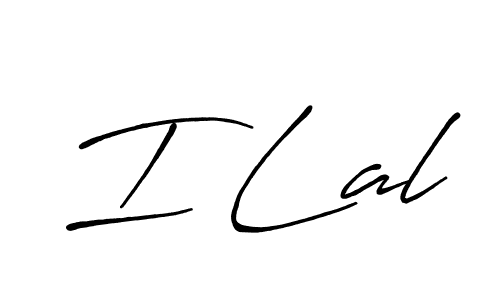 How to make I Lal signature? Antro_Vectra_Bolder is a professional autograph style. Create handwritten signature for I Lal name. I Lal signature style 7 images and pictures png