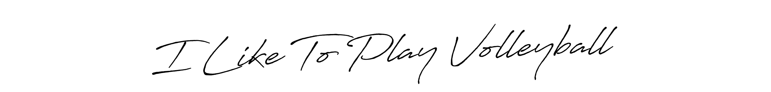 It looks lik you need a new signature style for name I Like To Play Volleyball. Design unique handwritten (Antro_Vectra_Bolder) signature with our free signature maker in just a few clicks. I Like To Play Volleyball signature style 7 images and pictures png