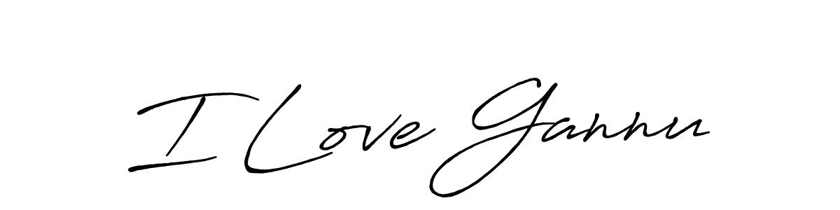 if you are searching for the best signature style for your name I Love Gannu. so please give up your signature search. here we have designed multiple signature styles  using Antro_Vectra_Bolder. I Love Gannu signature style 7 images and pictures png