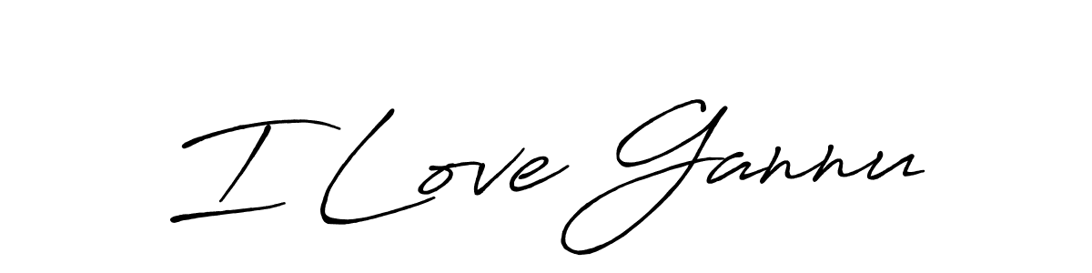 if you are searching for the best signature style for your name I Love Gannu. so please give up your signature search. here we have designed multiple signature styles  using Antro_Vectra_Bolder. I Love Gannu signature style 7 images and pictures png