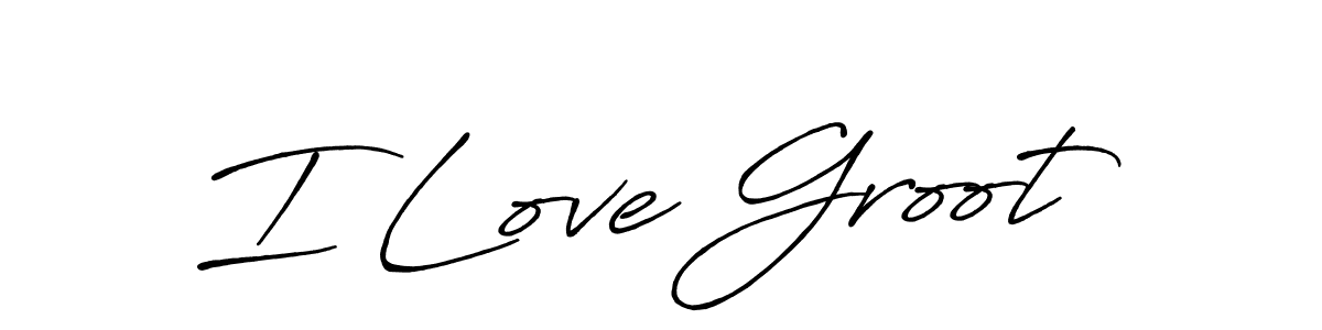 Also we have I Love Groot name is the best signature style. Create professional handwritten signature collection using Antro_Vectra_Bolder autograph style. I Love Groot signature style 7 images and pictures png