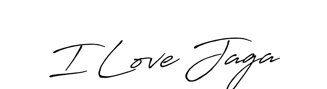 Make a beautiful signature design for name I Love Jaga. With this signature (Antro_Vectra_Bolder) style, you can create a handwritten signature for free. I Love Jaga signature style 7 images and pictures png