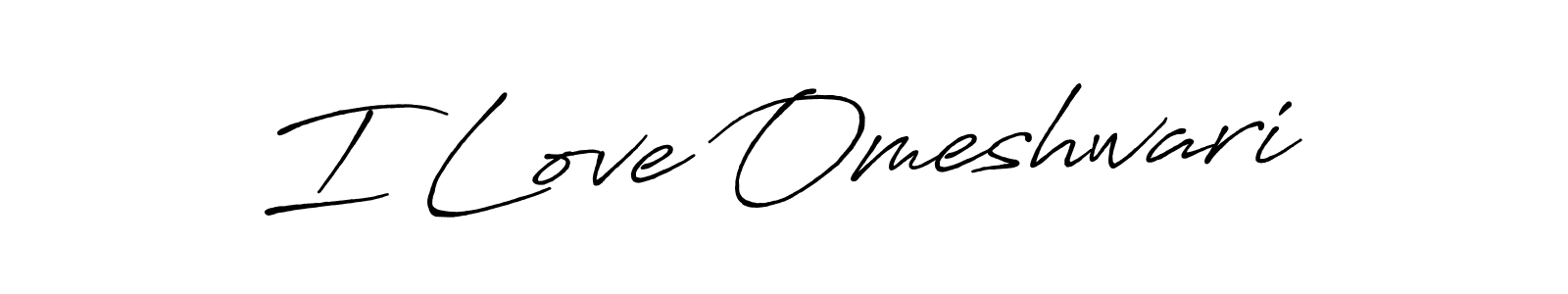 Make a beautiful signature design for name I Love Omeshwari. Use this online signature maker to create a handwritten signature for free. I Love Omeshwari signature style 7 images and pictures png