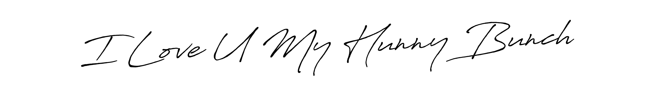 It looks lik you need a new signature style for name I Love U My Hunny Bunch. Design unique handwritten (Antro_Vectra_Bolder) signature with our free signature maker in just a few clicks. I Love U My Hunny Bunch signature style 7 images and pictures png