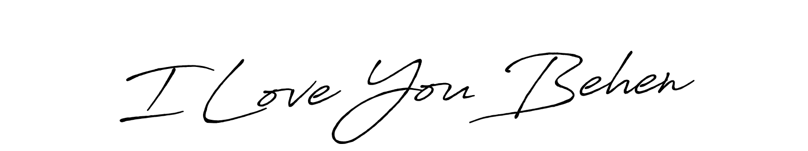 Best and Professional Signature Style for I Love You Behen. Antro_Vectra_Bolder Best Signature Style Collection. I Love You Behen signature style 7 images and pictures png