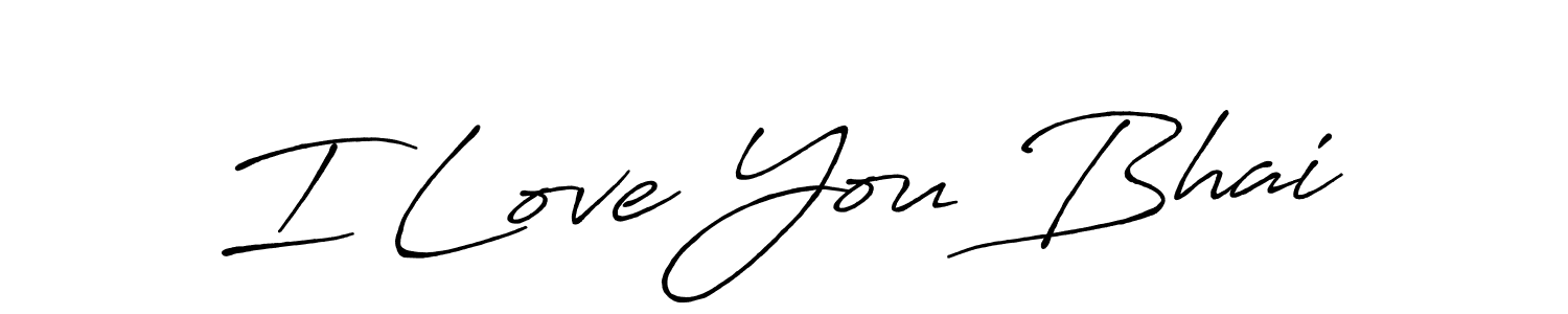 How to Draw I Love You Bhai signature style? Antro_Vectra_Bolder is a latest design signature styles for name I Love You Bhai. I Love You Bhai signature style 7 images and pictures png