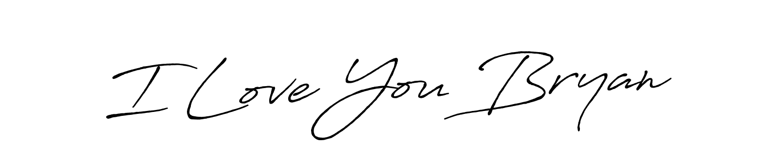 It looks lik you need a new signature style for name I Love You Bryan. Design unique handwritten (Antro_Vectra_Bolder) signature with our free signature maker in just a few clicks. I Love You Bryan signature style 7 images and pictures png