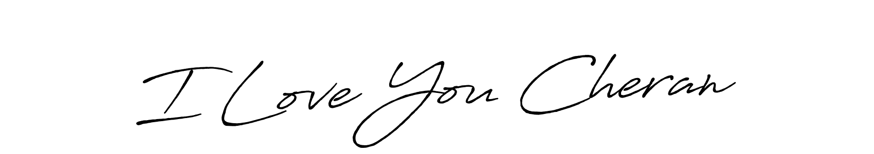 It looks lik you need a new signature style for name I Love You Cheran. Design unique handwritten (Antro_Vectra_Bolder) signature with our free signature maker in just a few clicks. I Love You Cheran signature style 7 images and pictures png
