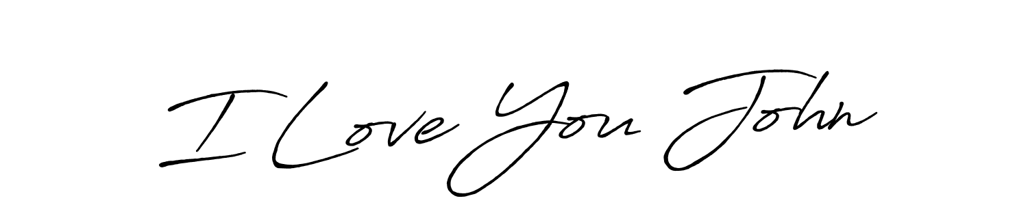 I Love You John stylish signature style. Best Handwritten Sign (Antro_Vectra_Bolder) for my name. Handwritten Signature Collection Ideas for my name I Love You John. I Love You John signature style 7 images and pictures png