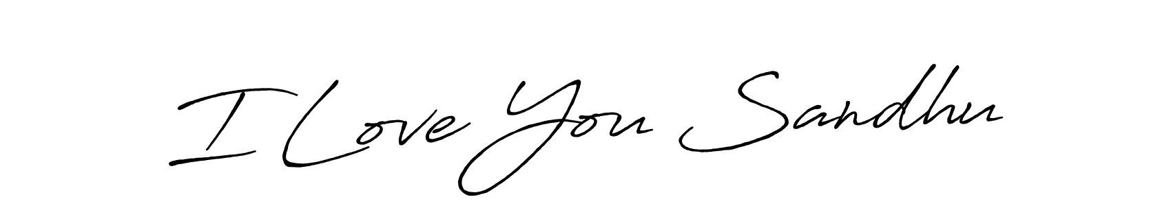 You should practise on your own different ways (Antro_Vectra_Bolder) to write your name (I Love You Sandhu) in signature. don't let someone else do it for you. I Love You Sandhu signature style 7 images and pictures png