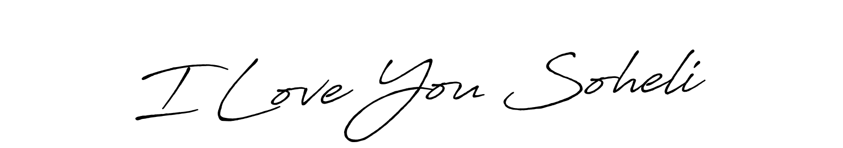 I Love You Soheli stylish signature style. Best Handwritten Sign (Antro_Vectra_Bolder) for my name. Handwritten Signature Collection Ideas for my name I Love You Soheli. I Love You Soheli signature style 7 images and pictures png