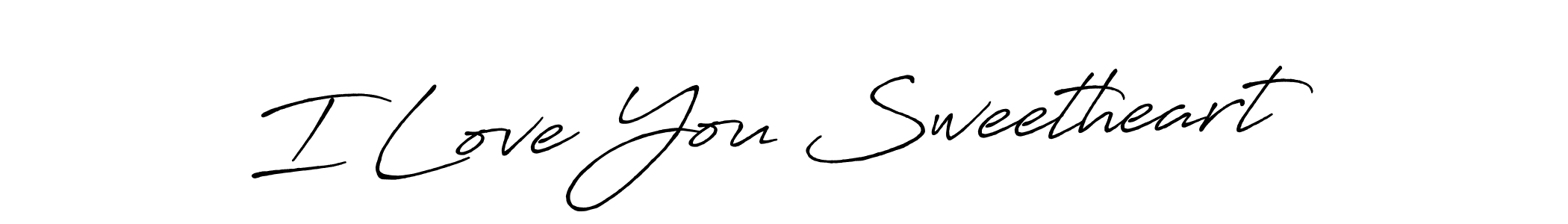 Similarly Antro_Vectra_Bolder is the best handwritten signature design. Signature creator online .You can use it as an online autograph creator for name I Love You Sweetheart. I Love You Sweetheart signature style 7 images and pictures png