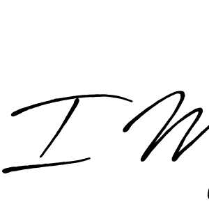 How to make I M name signature. Use Antro_Vectra_Bolder style for creating short signs online. This is the latest handwritten sign. I M signature style 7 images and pictures png